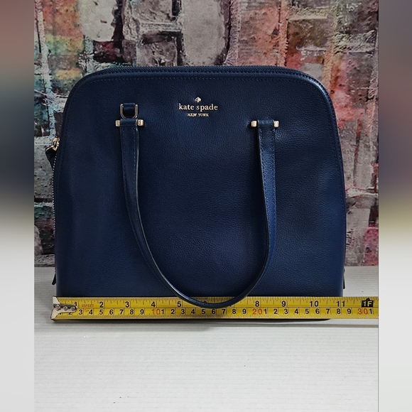 Kate Spade Navy Blue Satchel - Picture 13 of 14